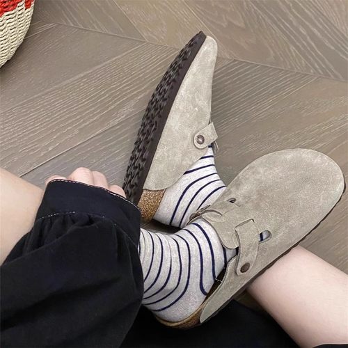 三喜同款全牛皮勃肯鞋男女软