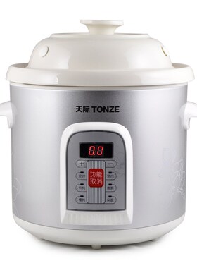 Tonze/天  DDG-30MT电炖锅际白瓷迷你全自宝宝BU煲煮粥B汤锅3L