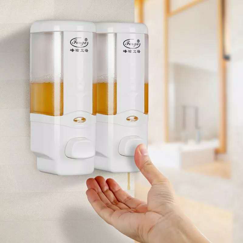 峰洁双头按压式洗发沐浴皂液器