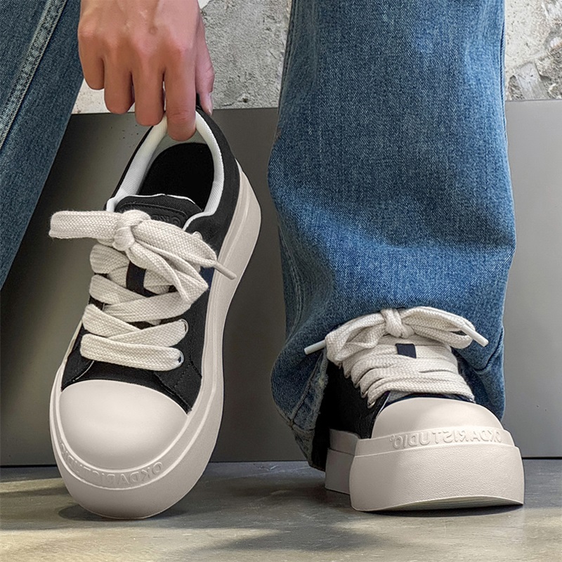 布鞋男款透气软底板鞋百搭潮鞋