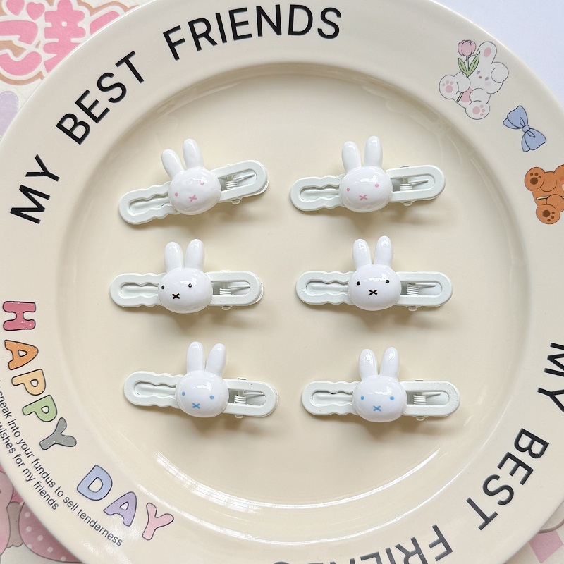 可爱miffy米菲兔发夹甜妹鸭嘴夹