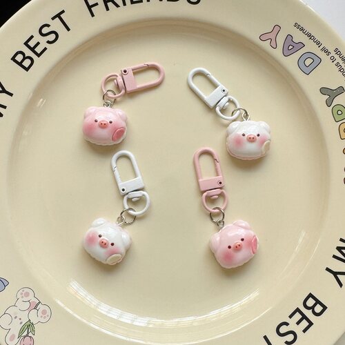 卡通可爱猪猪钥匙扣挂件少女书包闺蜜配饰情侣礼物学生挂饰饰品