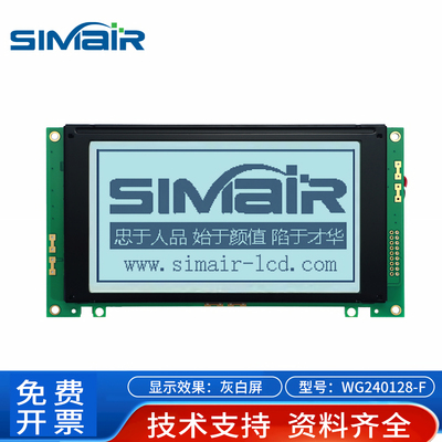 WG240128F单色点阵屏20针