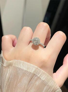人造钻石戒指2026莫桑石钻石戒指