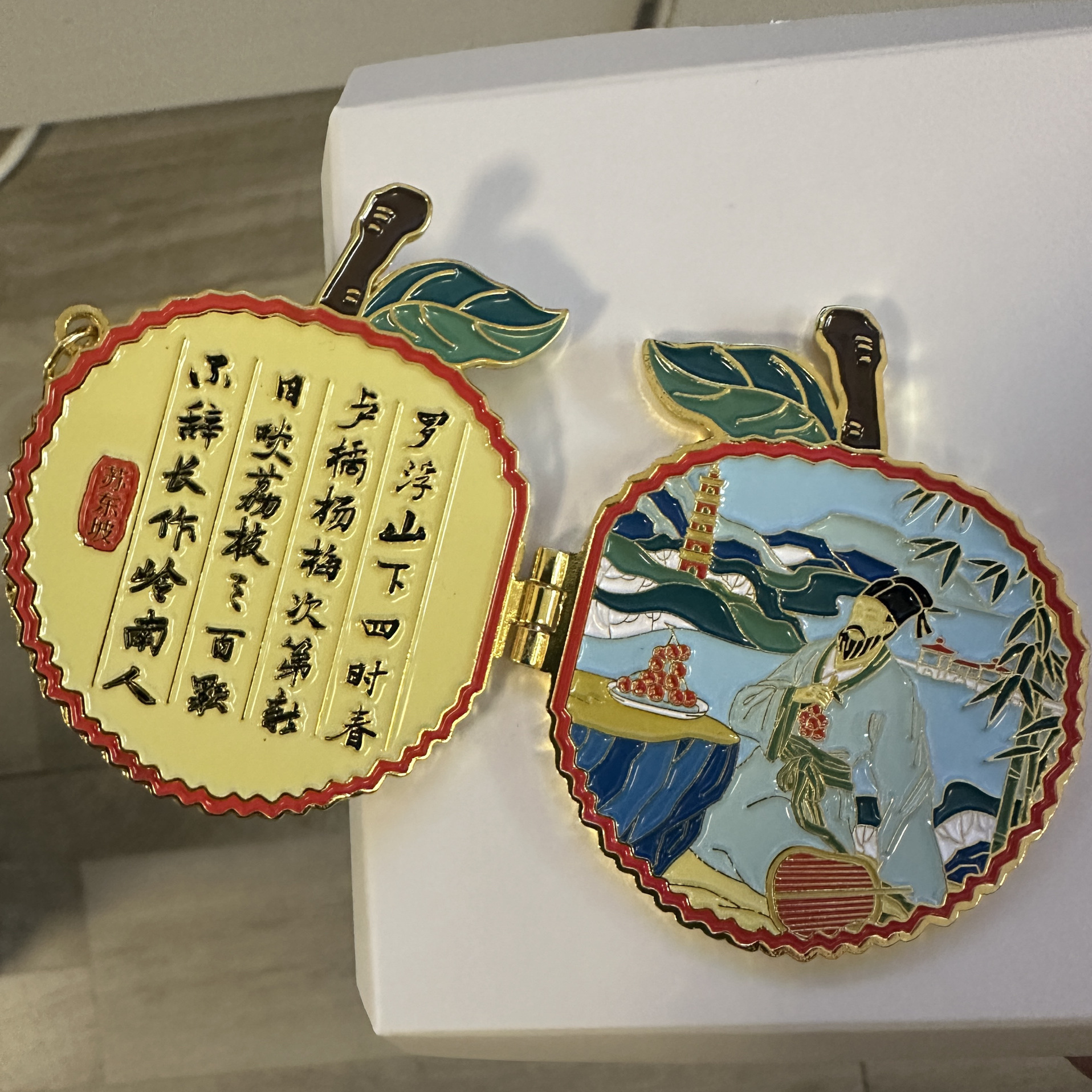 惠州文创一绝荔枝金属冰箱贴单品