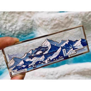 云南丽江文创玉龙雪山日照金山冰清玉洁冰箱贴磁吸创意伴手礼礼物