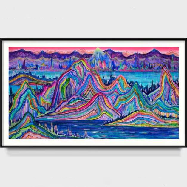 风水潮流艺术版画客厅卧室壁画