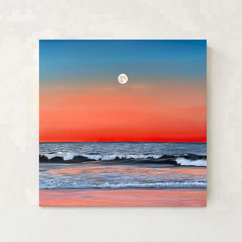治愈系小众现代简约风景装饰画