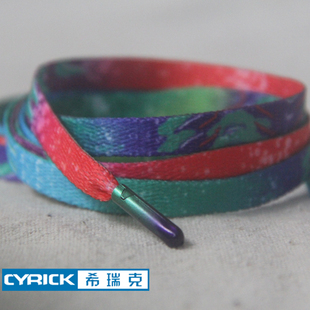 球鞋af1错钩鞋带惊雷夜光炫彩鞋带北京喷星空星云闪电鞋带