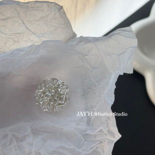Jay'H 奢华立体花朵镶钻纽扣连衣裙毛衣大衣外套高定礼服金属扣子