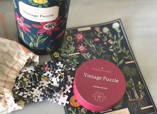 现货 美国Cavallini拼图1000片 植物图鉴 美式复古vintage装饰画