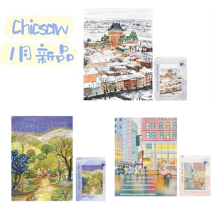 新品现货 Chicsaw拼图500片1000片魁北克的冬日纽约初雪