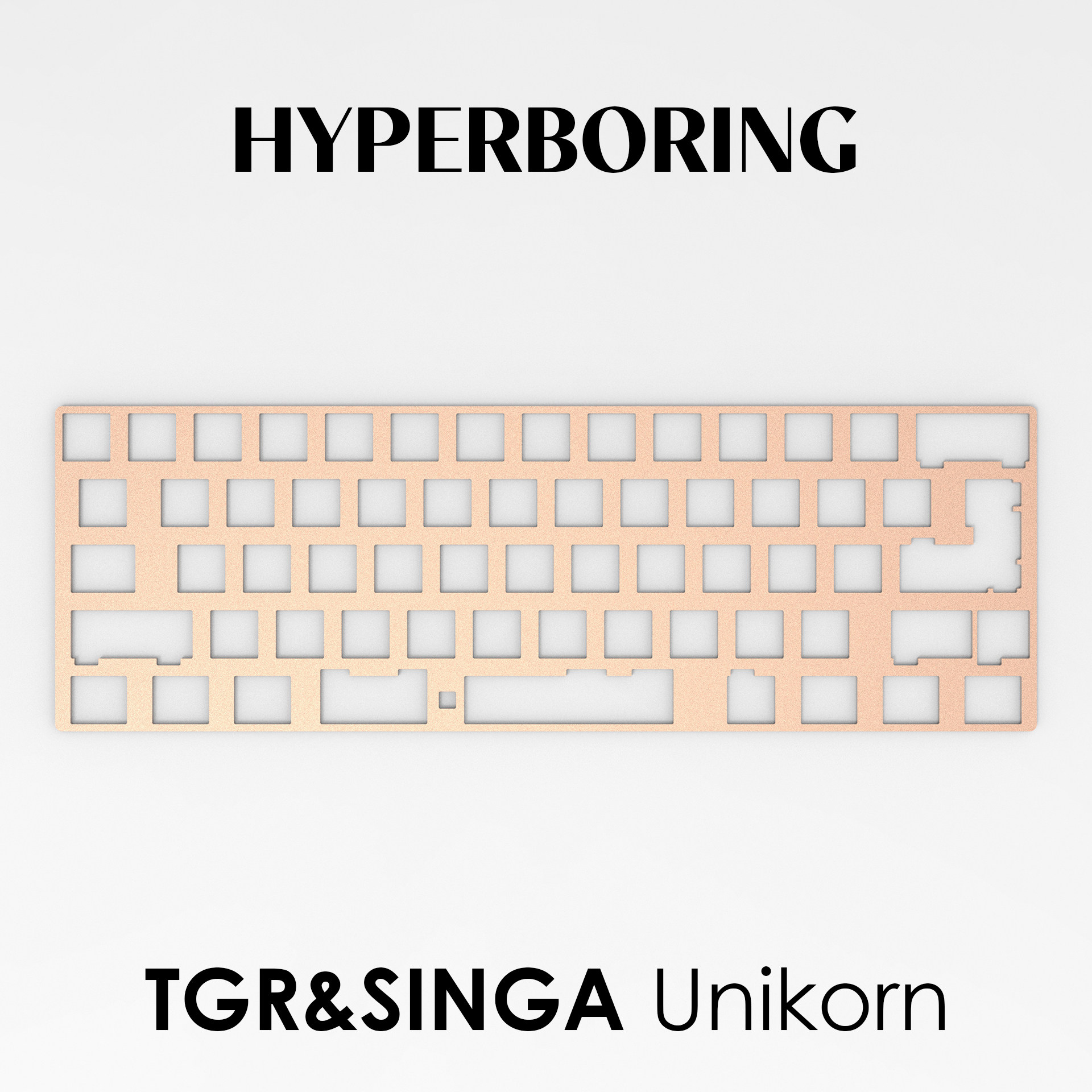 TGR SINGAKBD UNIKORN UNICORN 맞춤형 기계식 키보드 탄소 섬유 포지셔닝 플레이트