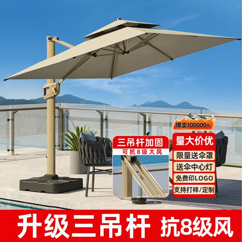 户外遮阳伞庭院伞别墅露
