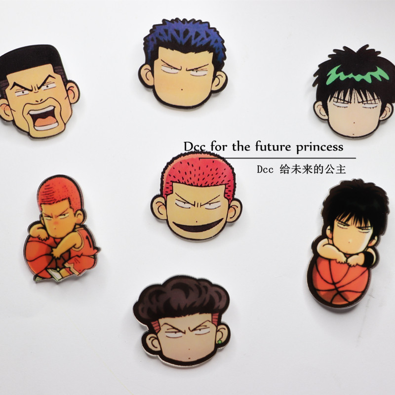 【Dcc.】灌篮高手胸针卡通动画樱木流川三井篮球徽章包包饰品男生在类目 饰品/流行首饰/时尚饰品新, 胸针中 - 来自Buy2taobao.com提供专业的淘宝代购服务