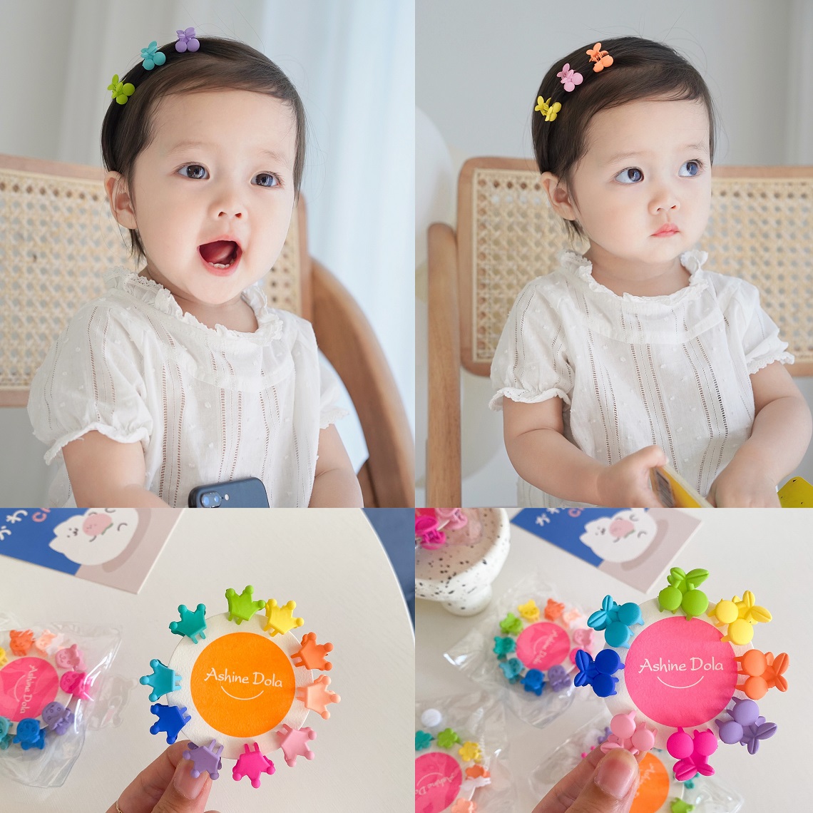 迷你小抓夹糖果色宝宝头饰婴幼儿刘海夹可爱小卡子ins韩国碎发卡