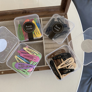 5cm 儿童基础发饰简约黑色一字夹刘海夹女童防滑bb夹后脑勺碎发夹