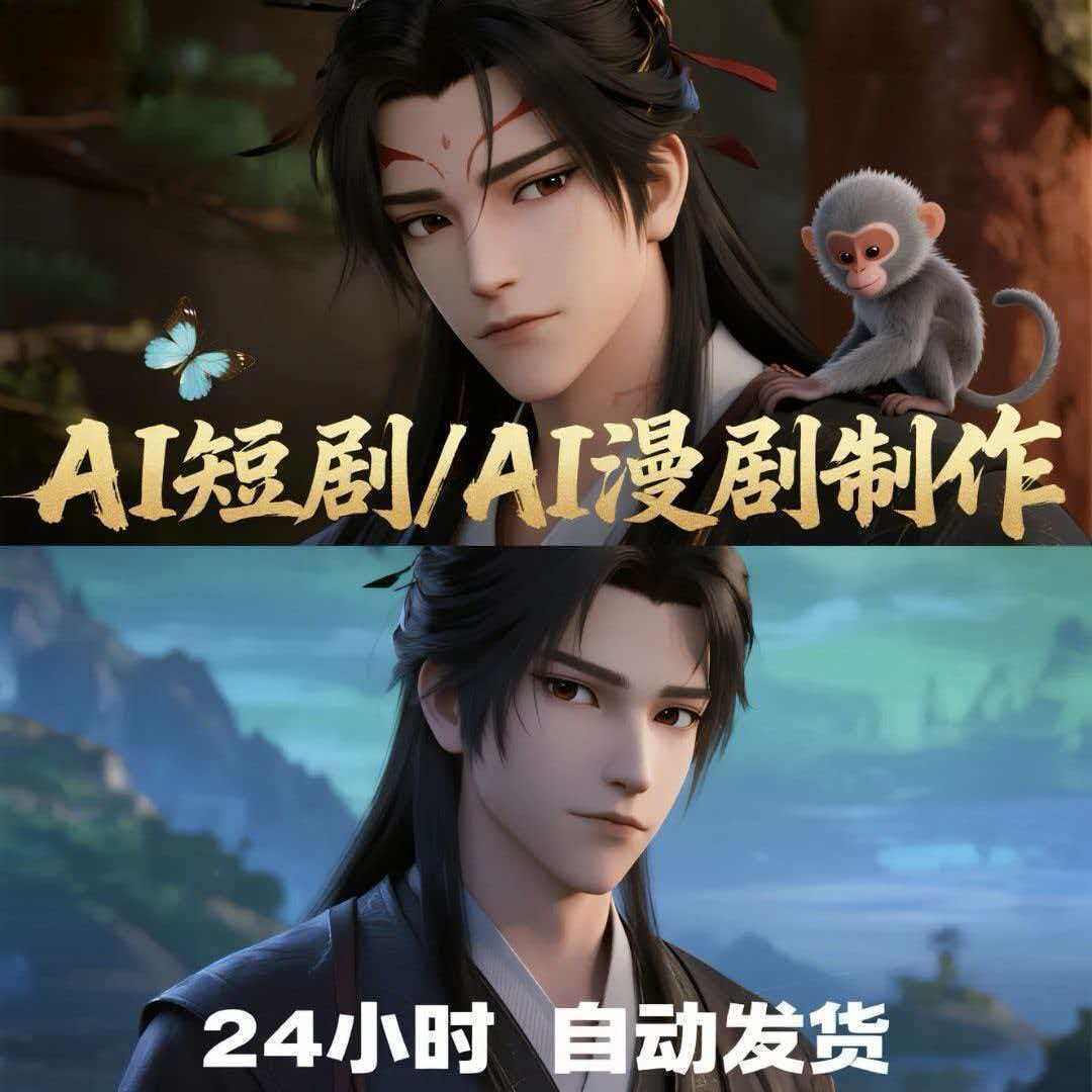 2026年短剧AI漫剧制作玩法视频剪辑教程零基础新手小白课程素材图片