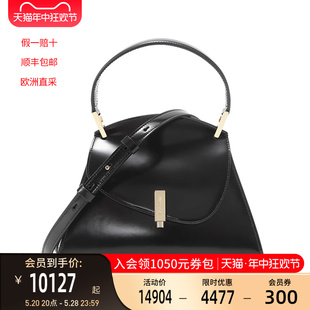 218341 菲拉格慕Ferragamo女士半亮面牛皮革中号手提单肩斜挎包