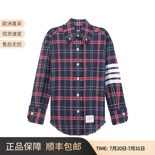 07869 TB汤姆布朗女士超大oversize长袖 格子衬衫 休闲女装 FLL099C