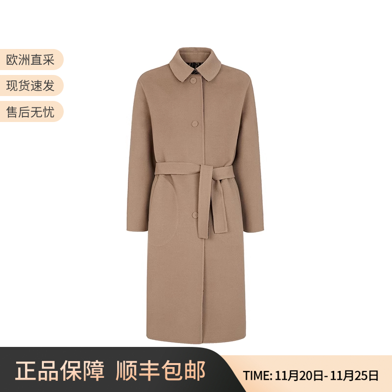 芬迪男士长款大衣外套