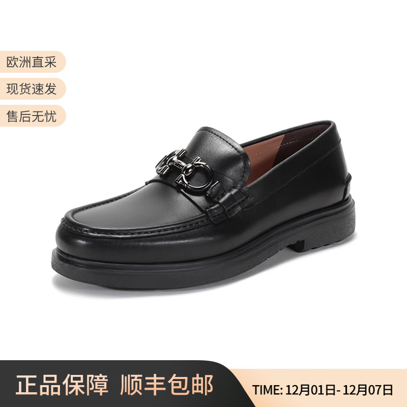 经典马蹄扣菲拉格慕商务皮鞋