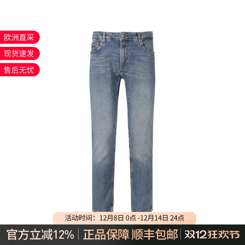 VJC范思哲窄版修身牛仔裤长裤