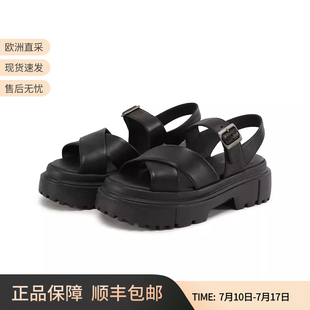 女士H644系列交叉帶厚底松糕涼鞋 HOGAN新品 HXW6440FJ20
