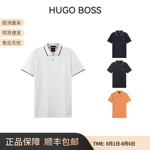 徽标胶印修身 50472665 BOSS POLO衫 雨果博斯HUGO 短袖 版 男士 男装