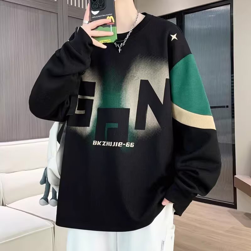大码胖子加肥卫衣男街头潮流重磅