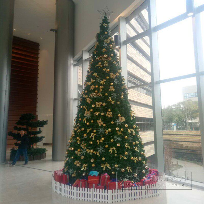 圣诞节树5米户外圣诞树套餐4米6/7/8/9/10/12米大型框架树装饰3米