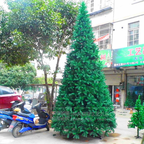仿真圣诞树加密裸树4-5-6米现货