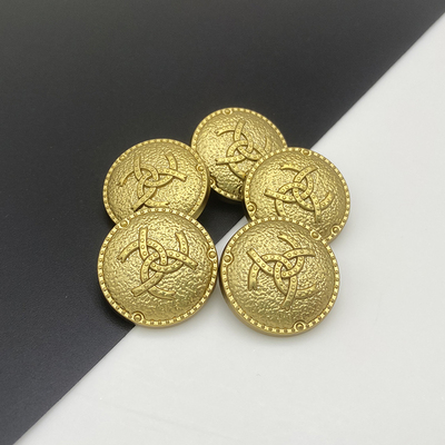 中古风茶金西装外套上衣大衣钮扣金属毛衣开衫扣子时尚纽扣高档