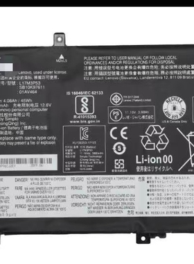 全新原装 ThinkPad L480 L580 01AV463 L17L3P52 R480 笔记本电池