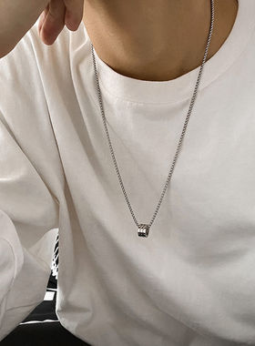 钛钢不掉色小蛮腰嘻哈链新款男女同款项链潮牌简约轻奢冷淡风配饰