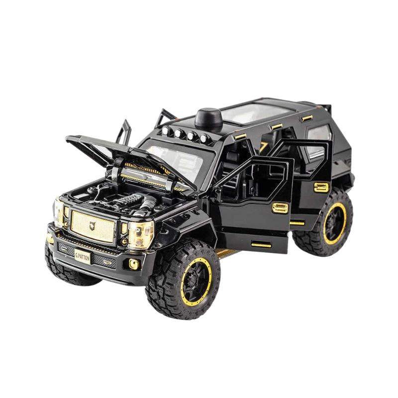 新款1:24乔治巴顿合金战车模型仿真越野车摆件儿童玩具小汽车礼物,模玩/动漫/周边/娃圈三坑/桌游,火车/摩托/汽车模型,淘宝优惠券,粉丝福利购,淘宝优惠卷