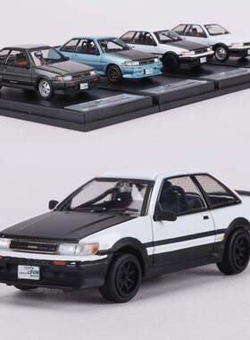 DCT 1:64丰田AE86 Corolla Levine三厢版仿真合金汽车模型收藏