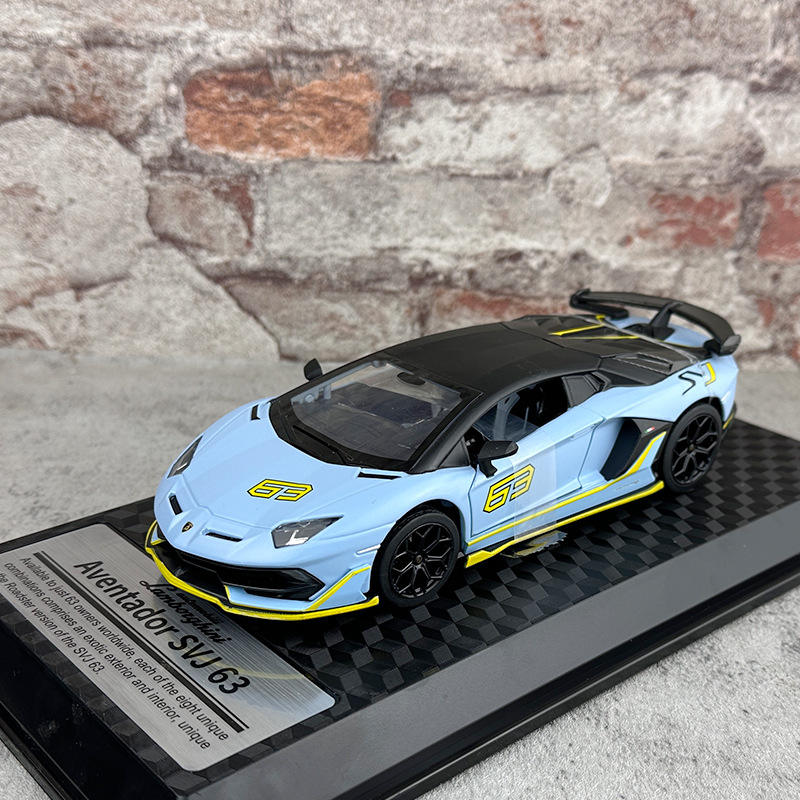 新款 /兰博尼合金汽车模型声光玩具仿真车赛车上开门