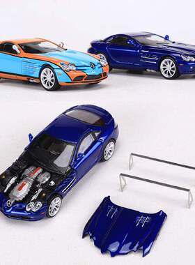 新款 Stance Hunters SH 1:64奔驰SLR开盖版合金仿真汽车模型收藏