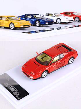 新款 XF 1:64 特斯塔罗萨Testarossa仿真合金汽车模型可开后盖