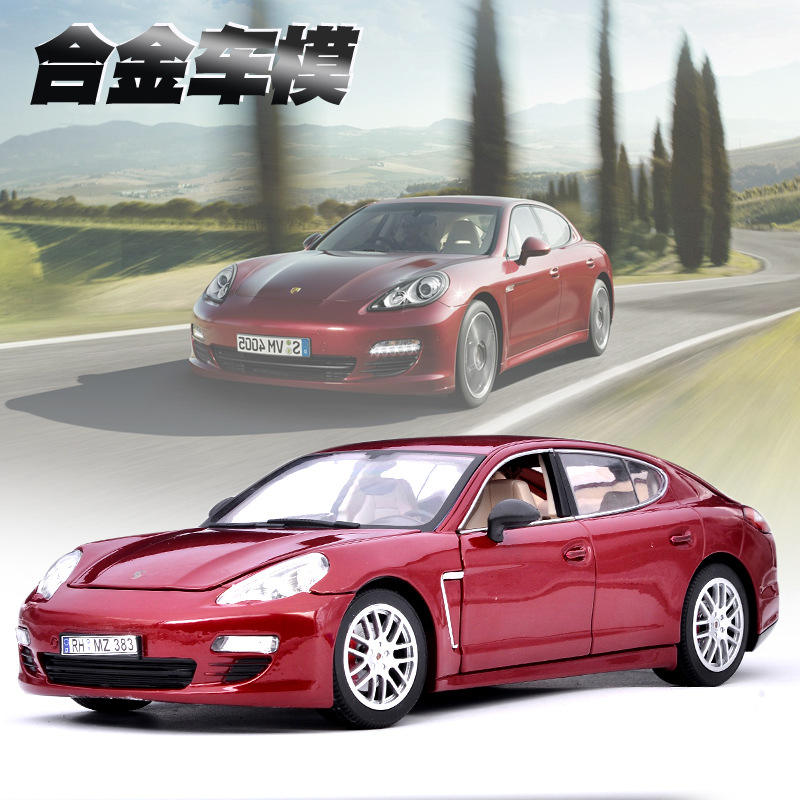 美致/保时捷帕拉梅拉合金汽车模型大号玩具车仿真金属跑车盒装