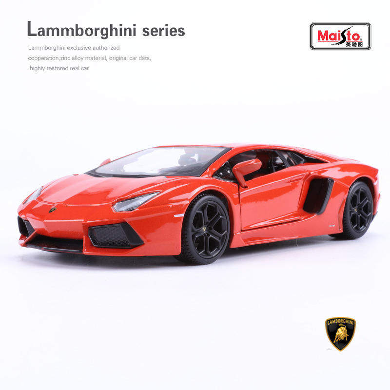 新款 1:24兰博合金汽车 700-4 雷文顿LP750仿真跑车模型玩