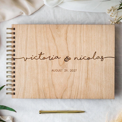 Personalized Wedding Guest Book 定制婚礼宾客本结婚纪念相册本