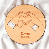 Bracelet Baby Birth Holder定制婴儿出生信息名字牌宝宝名字木牌