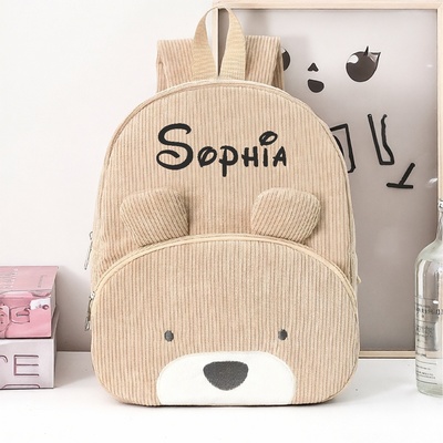 Personalized Kids Bag Gift定制儿童名字双肩包学生书包卡通背包