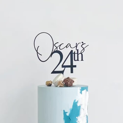 Birthday cake topper定制名字生日蛋糕插牌创意生日礼物拍照道具