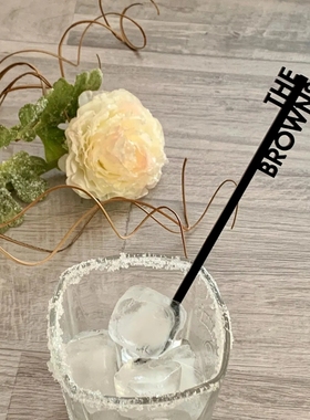 定制饮料搅拌棒婚礼饮品搅拌器Personalized Name Drink Stirrers