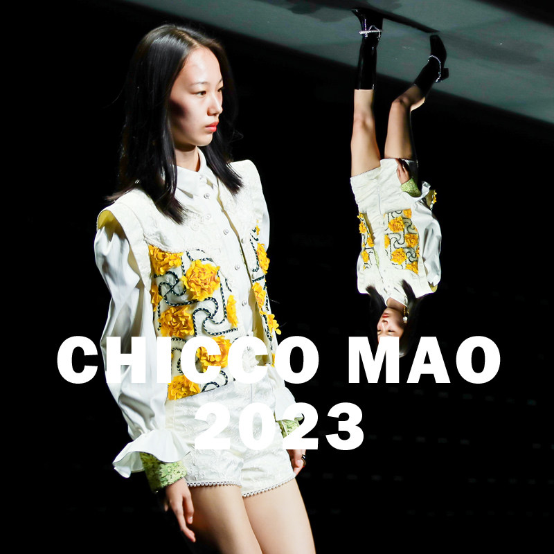 设计师品牌chicco mao毛宝宝时尚西服马甲外套夹克女2023春夏新品
