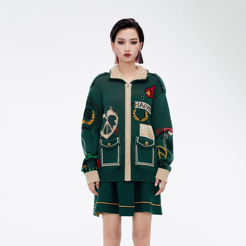 CHAU.RISING/洲升羊绒女衫外套