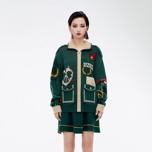 CHAU.RISING/洲升羊绒女衫外套